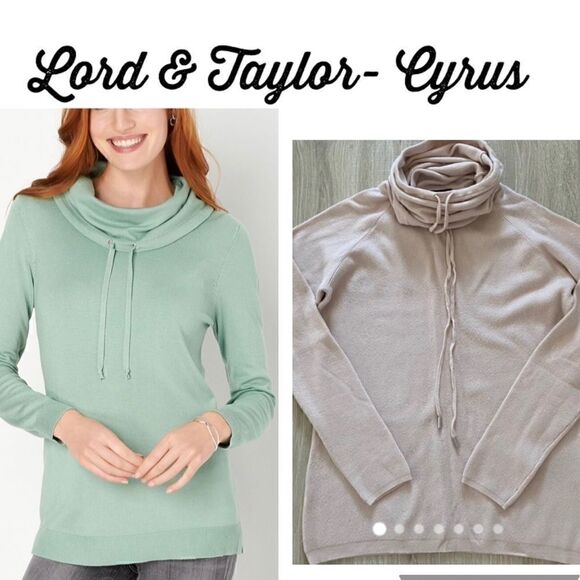 Lord & Taylor Blush funnel neck sweater - Picture 12 of 12